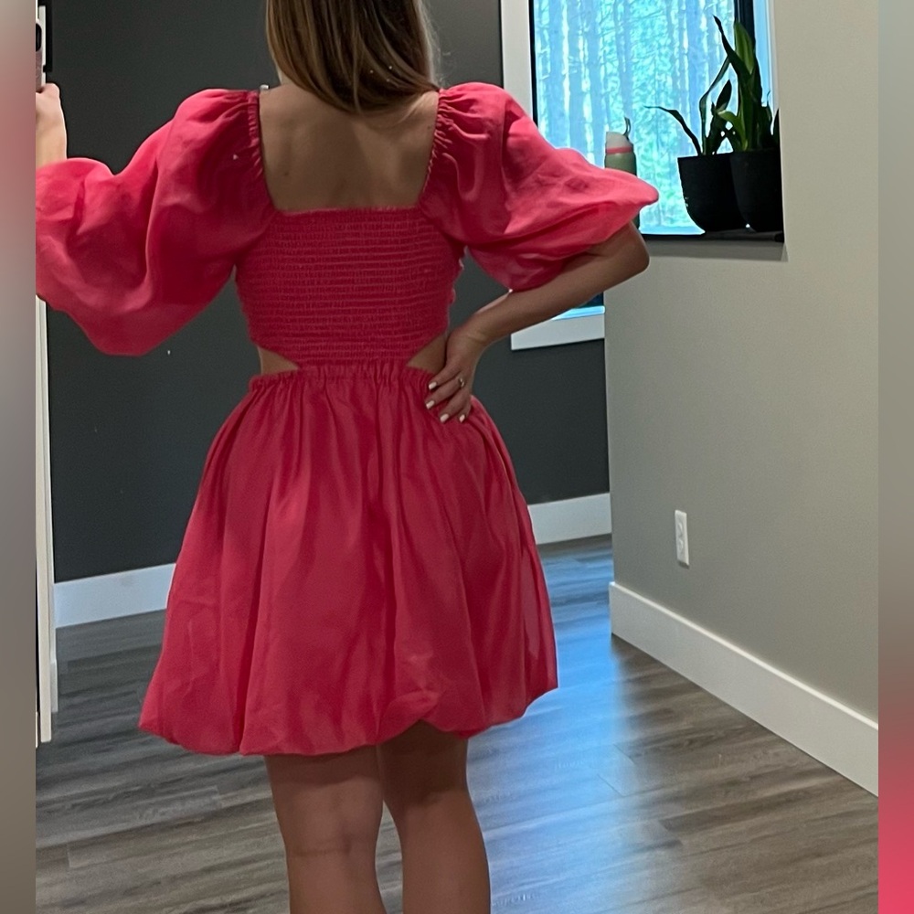 Hot Pink Dress - Picture 3 of 4